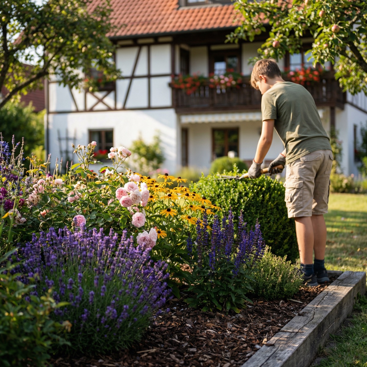 Heckenschnitt und Formgebung &mdash; sorgf&auml;ltige Pflege und exakter Schnitt